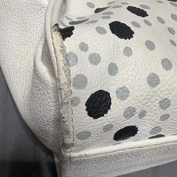 Charming Betsey Johnson Polka Dot Handbag with Pink Accents - Picture 9 of 9